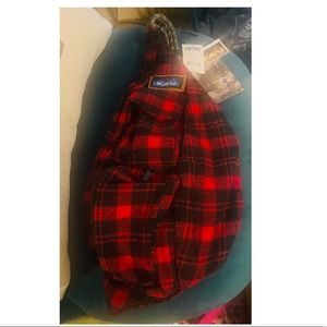 Kavu Mini Plaid Rope Bag Lumberjack